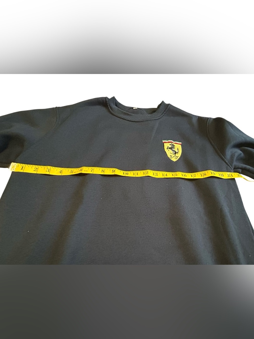 Sportscar Racing Crest Embroidered Crewneck Sweatshirt Black Size M - Picture 7 of 8